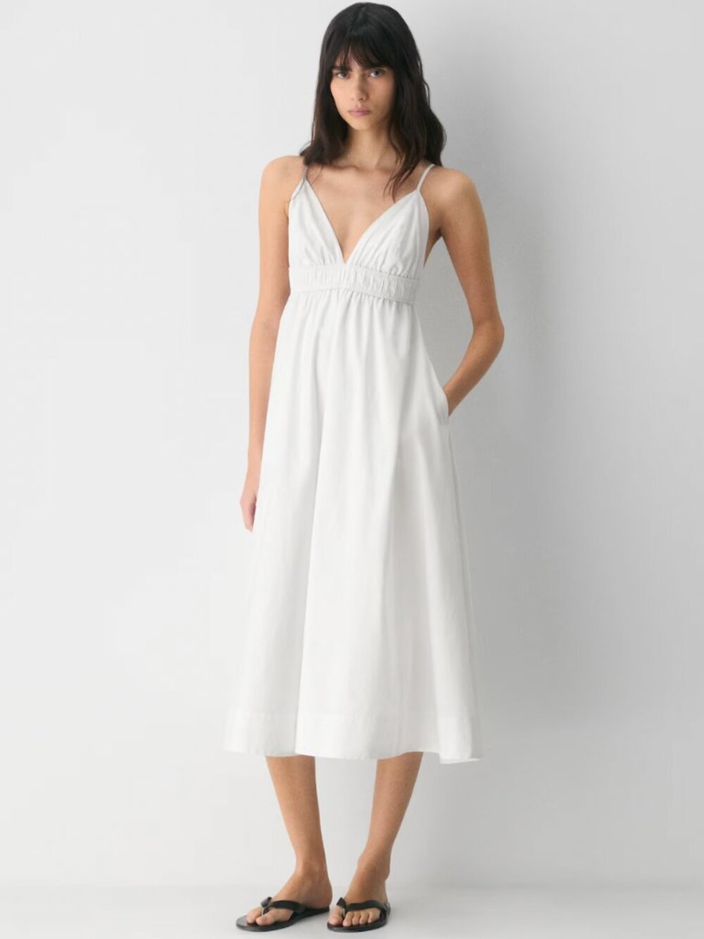 Aritzia - Wilfred Encourage Poplin Cami Dress